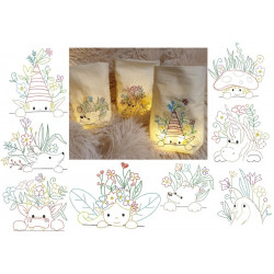 Stickserie ITH - Lichtbeutel magische Frühlingsfreunde